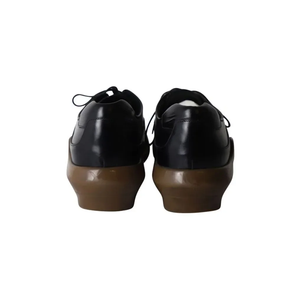 Prada Platform Brogues in Black Leather - Picture 5 of 10